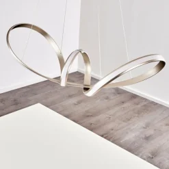 hofstein Suspension Woyens LED Acier inoxydable, 1 lumière