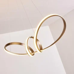 hofstein Suspension Woyens LED Acier inoxydable, 1 lumière