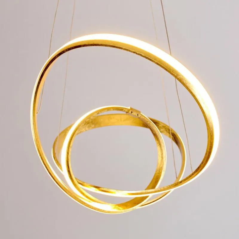 Lampes Dorées-hofstein Suspension Woyens LED Or, 1 lumière