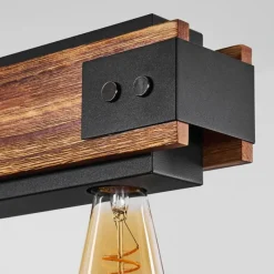 Lampes Vintages & Rétros-hofstein Suspension Yuma Noir, 5 lumières