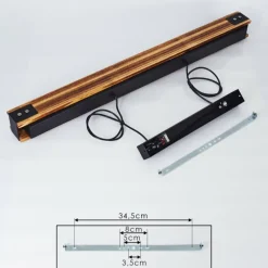 Lampes Vintages & Rétros-hofstein Suspension Yuma Noir, 5 lumières