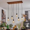Lampes Vintages & Rétros-hofstein Suspension Yuna Écru, Noir, 6 lumières