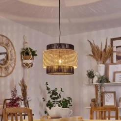 Luminaires Scandinaves-hofstein Suspension Zaracure Noir, 1 lumière