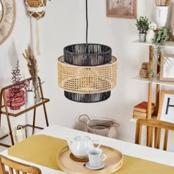 Luminaires Scandinaves-hofstein Suspension Zaracure Noir, 1 lumière