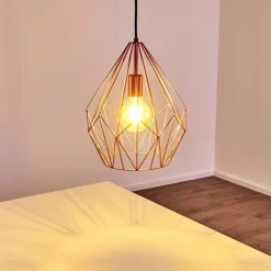 Lampes Industrielles-hofstein Suspension Zarembo Cuivre, 1 lumière