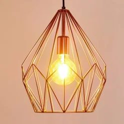 Lampes Industrielles-hofstein Suspension Zarembo Cuivre, 1 lumière