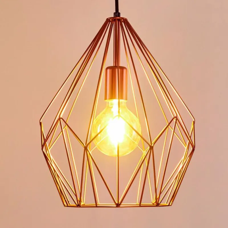 Lampes Industrielles-hofstein Suspension Zarembo Cuivre, 1 lumière