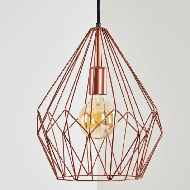 Lampes Industrielles-hofstein Suspension Zarembo Cuivre, 1 lumière