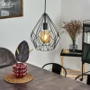 Lampes Vintages & Rétros-hofstein Suspension Zarembo Noir, 1 lumière
