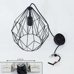 Lampes Vintages & Rétros-hofstein Suspension Zarembo Noir, 1 lumière