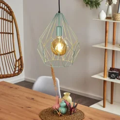 Lampes Vintages & Rétros-hofstein Suspension Zarembo Vert, 1 lumière