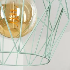 Lampes Vintages & Rétros-hofstein Suspension Zarembo Vert, 1 lumière
