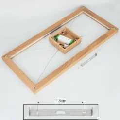 Lampes En Bois-hofstein Suspension Zeve LED Écru, 1 lumière