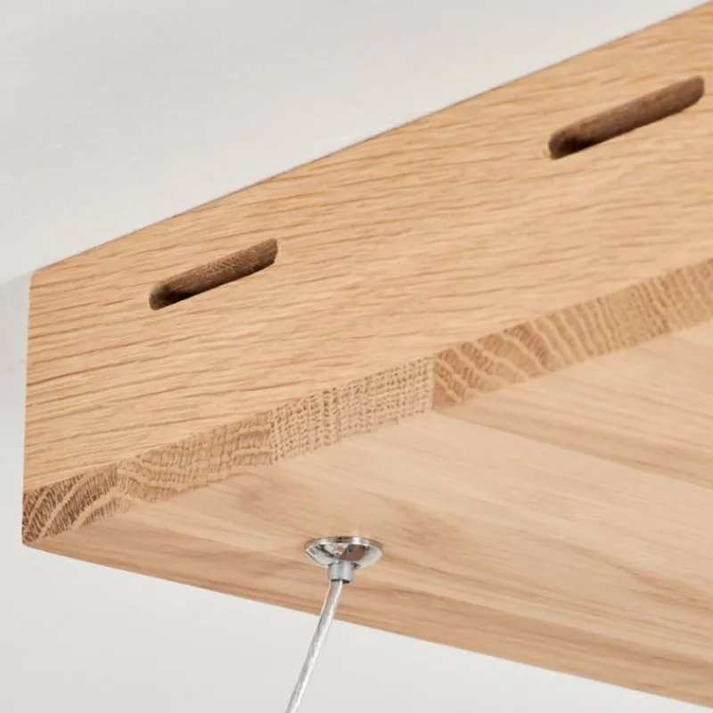 Lampes En Bois-hofstein Suspension Zeve LED Écru, 1 lumière