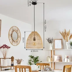 hofstein Suspension Zofingen Noir, 1 lumière