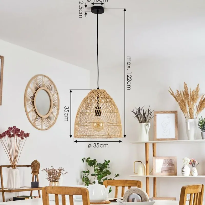 hofstein Suspension Zofingen Noir, 1 lumière