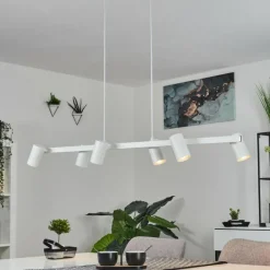 Luminaires Scandinaves-hofstein Suspension Zuoz Blanc, 6 lumières