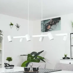 Luminaires Scandinaves-hofstein Suspension Zuoz Blanc, 6 lumières