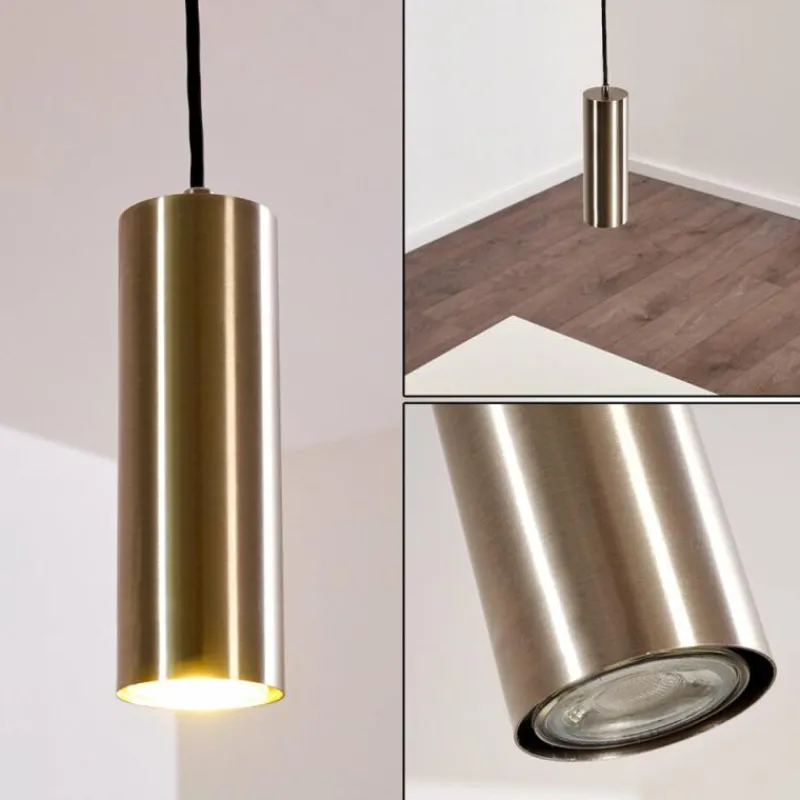 hofstein Suspension Zuoz Nickel mat, 1 lumière