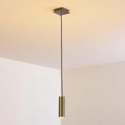 hofstein Suspension Zuoz Nickel mat, 1 lumière