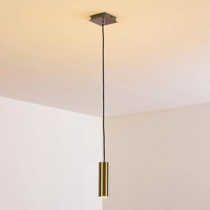 hofstein Suspension Zuoz Nickel mat, 1 lumière