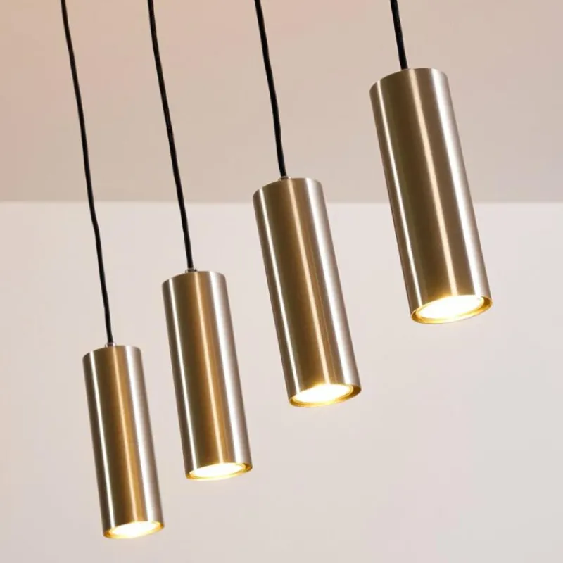 hofstein Suspension Zuoz Nickel mat, 4 lumières