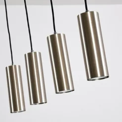 hofstein Suspension Zuoz Nickel mat, 4 lumières