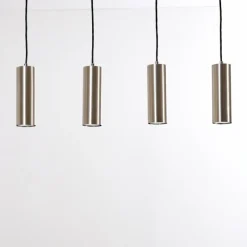 hofstein Suspension Zuoz Nickel mat, 4 lumières