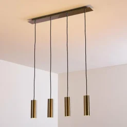 hofstein Suspension Zuoz Nickel mat, 4 lumières
