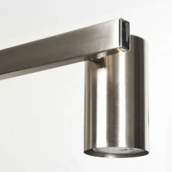 Lampes Industrielles-hofstein Suspension Zuoz Nickel mat, 4 lumières