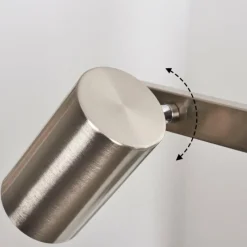 Lampes Industrielles-hofstein Suspension Zuoz Nickel mat, 4 lumières