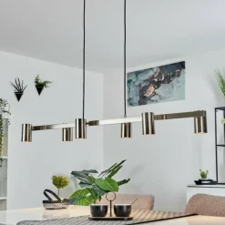 Luminaires Scandinaves-hofstein Suspension Zuoz Nickel mat, 6 lumières