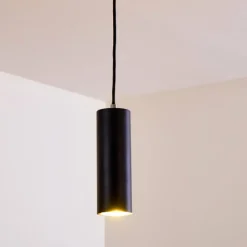hofstein Suspension Zuoz Noir, 1 lumière