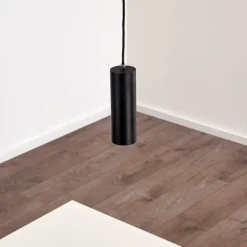 hofstein Suspension Zuoz Noir, 1 lumière