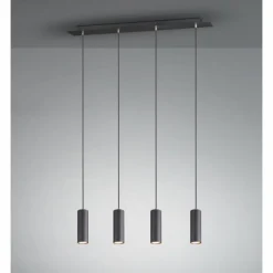 Luminaires Trio Suspension Zuoz Noir, 4 lumières* Suspensions