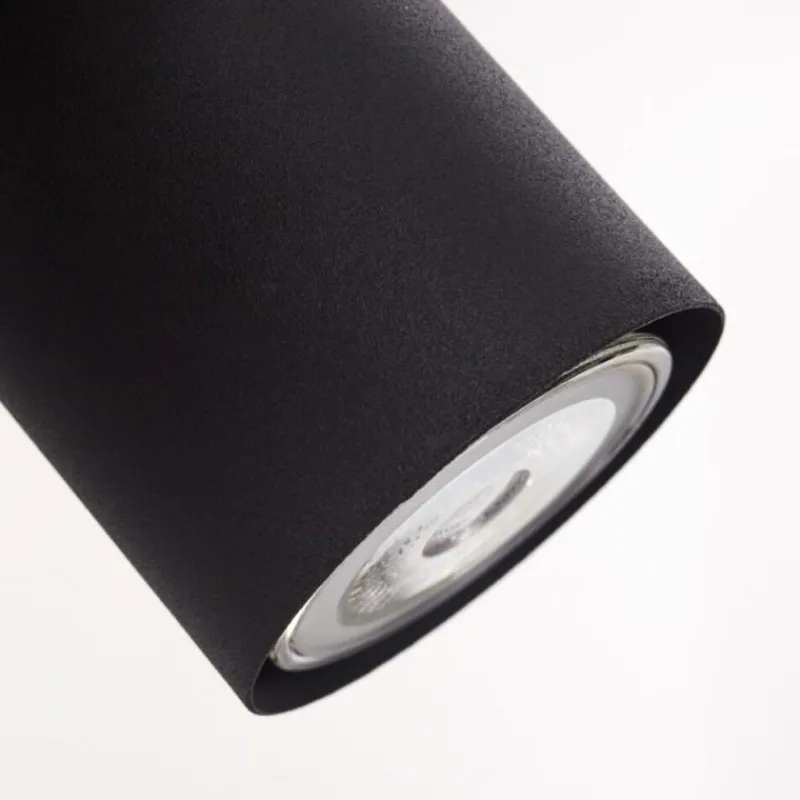 hofstein Suspension Zuoz Noir, 4 lumières