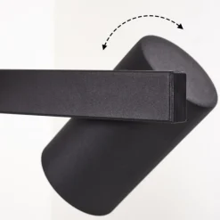 hofstein Suspension Zuoz Noir, 4 lumières