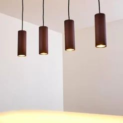 hofstein Suspension Zuoz Rouille, 4 lumières
