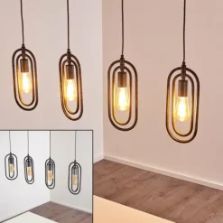 hofstein Suspension Zwolle Argenté, 4 lumières