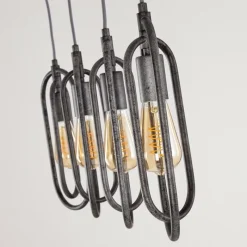 hofstein Suspension Zwolle Argenté, 4 lumières