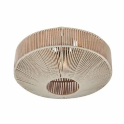 Lampes En Tissu-Luminaires Trio SVEA Plafonnier Beige, 1 lumière