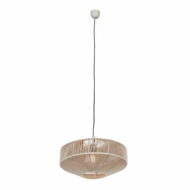 Lampes En Tissu-Luminaires Trio SVEA Suspension Beige, 1 lumière