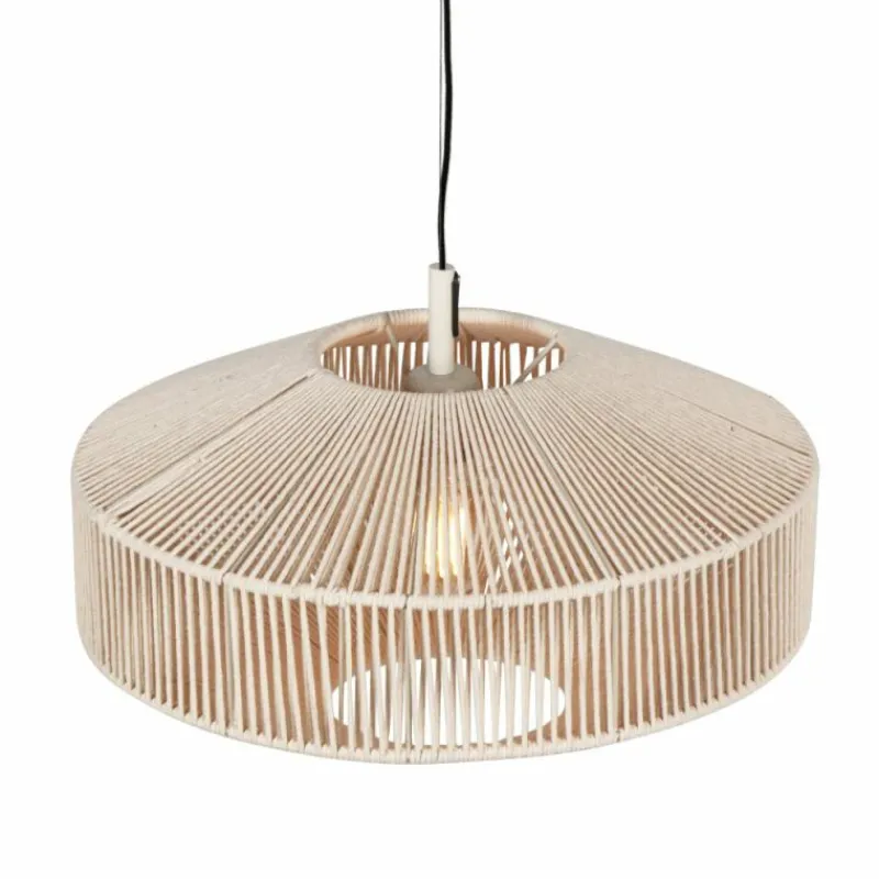 Lampes En Tissu-Luminaires Trio SVEA Suspension Beige, 1 lumière