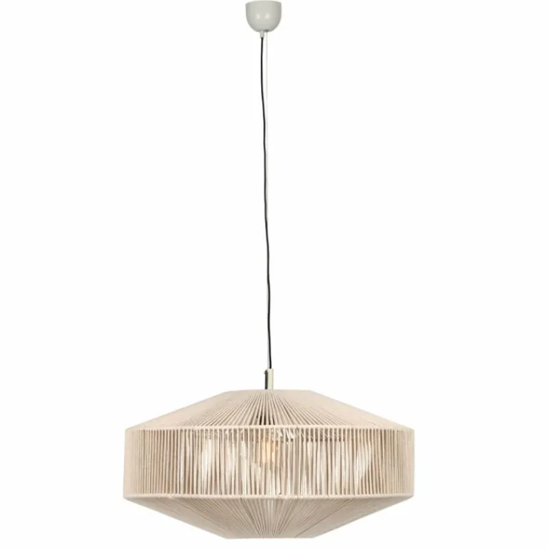 Lampes En Tissu-Luminaires Trio SVEA Suspension Beige, 1 lumière