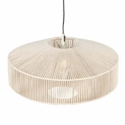Lampes En Tissu-Luminaires Trio SVEA Suspension Beige, 1 lumière