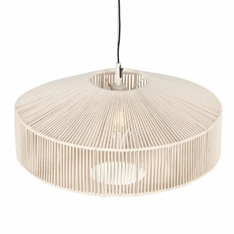 Lampes En Tissu-Luminaires Trio SVEA Suspension Beige, 1 lumière