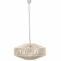 Lampes En Tissu-Luminaires Trio SVEA Suspension Beige, 1 lumière