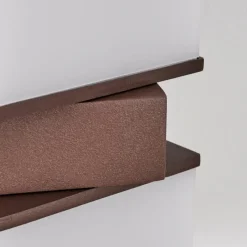 hofstein Swanek Lampe murale d´extérieur, Applique murale LED Rouille, 2 lumières