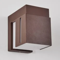 hofstein Swanek Lampe murale d´extérieur, Applique murale LED Rouille, 1 lumière