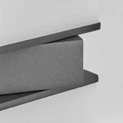 hofstein Swanek Lampe murale d´extérieur, Applique murale LED Anthracite, 2 lumières